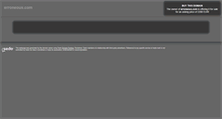 Desktop Screenshot of erroneous.com